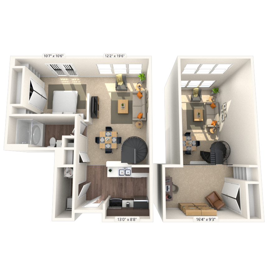 Floorplan image of unit 4351